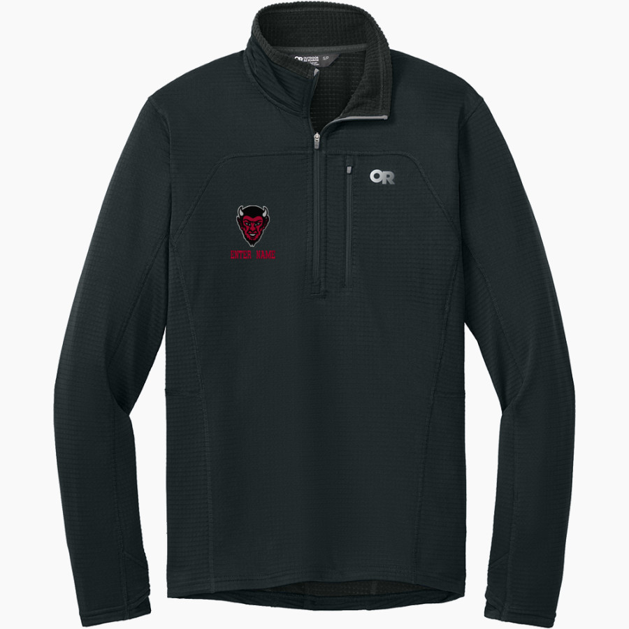 Chaffee Red Devils <span class="pdp-name-mascot">Chaffee Schools Red Devils</span> Outdoor Research Men's Tech Grid 1/4-Zip Fleece