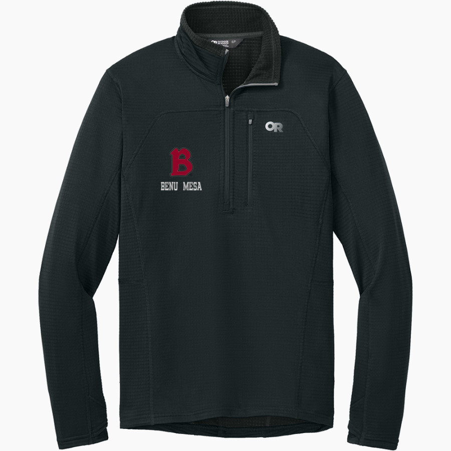 Benedictine University Mesa Redhawks <span class="pdp-name-mascot">Benedictine University Redhawks</span> Outdoor Research Men's Tech Grid 1/4-Zip Fleece
