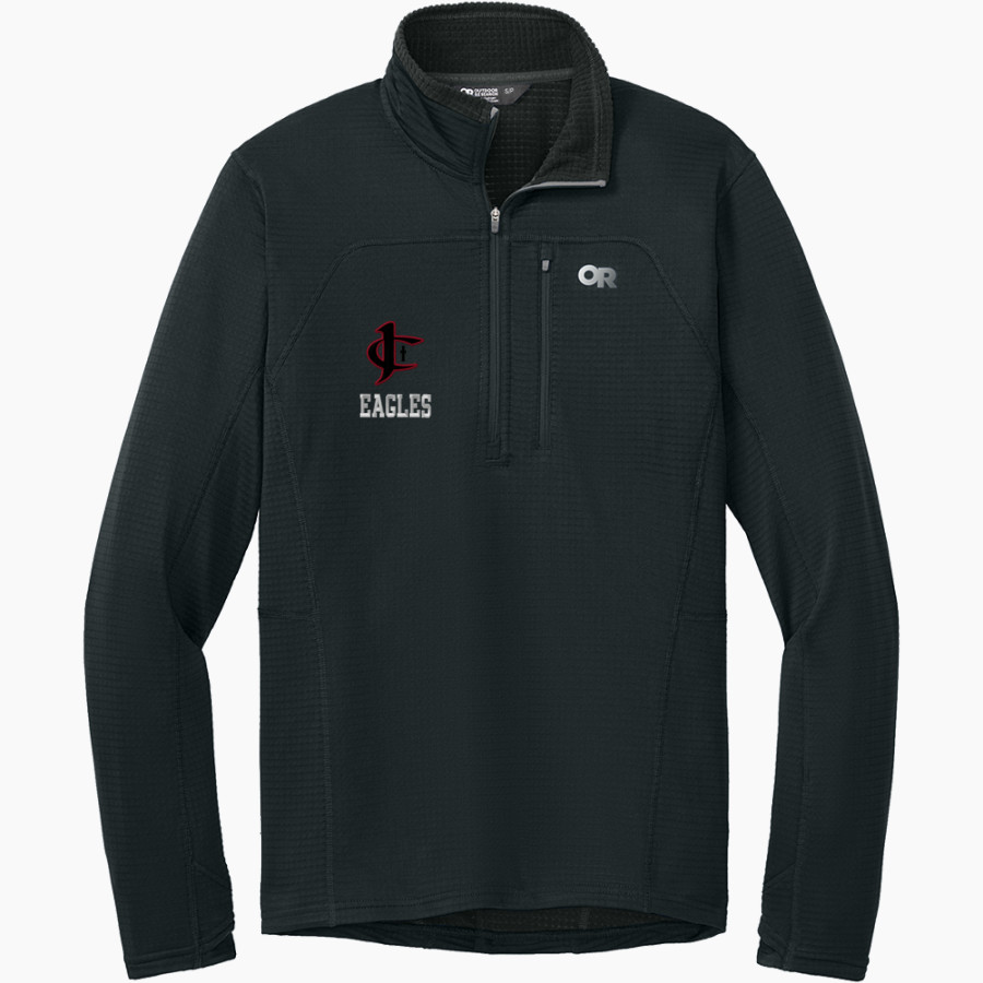 Jupiter Christian Eagles Outdoor Research Men's Tech Grid 1/4-Zip Fleece