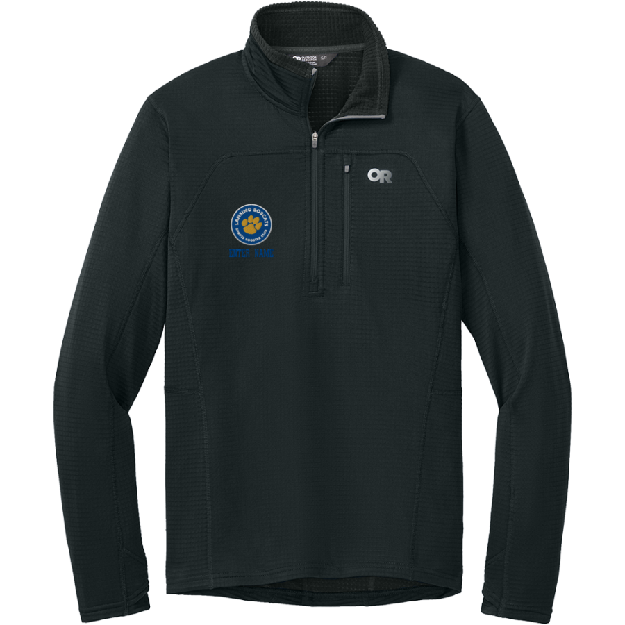 Lansing Bobcats Bobcats <span class="pdp-name-mascot">Lansing Bobcats</span> Outdoor Research Men's Tech Grid 1/4-Zip Fleece