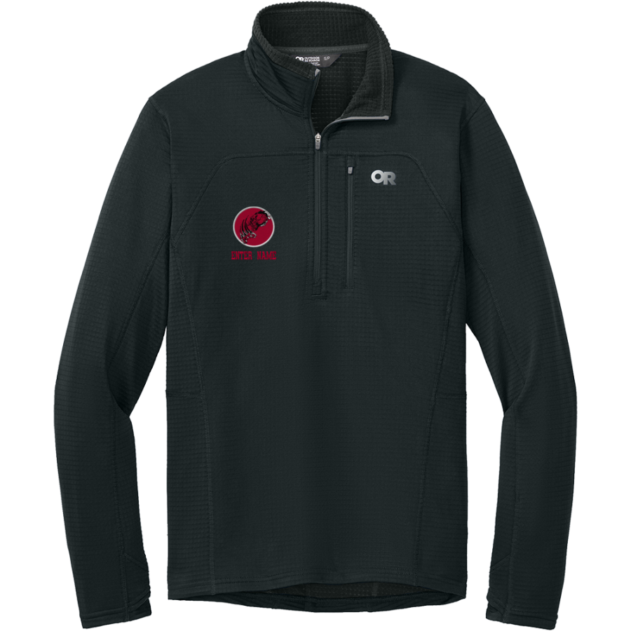 LAURENS CENTRAL SCHOOL LEOPARDS <span class="pdp-name-mascot">LAURENS LEOPARDS</span> Outdoor Research Men's Tech Grid 1/4-Zip Fleece