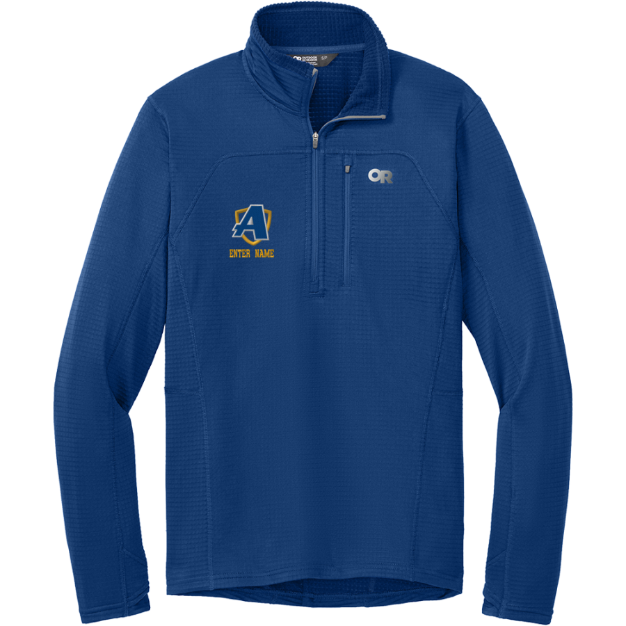 Aloha Warriors <span class="pdp-name-mascot">ALOHA WARRIORS</span> Outdoor Research Men's Tech Grid 1/4-Zip Fleece