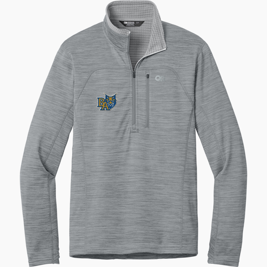 BACON ACADEMY BOBCATS Outdoor Research Men's Tech Grid 1/4-Zip Fleece
