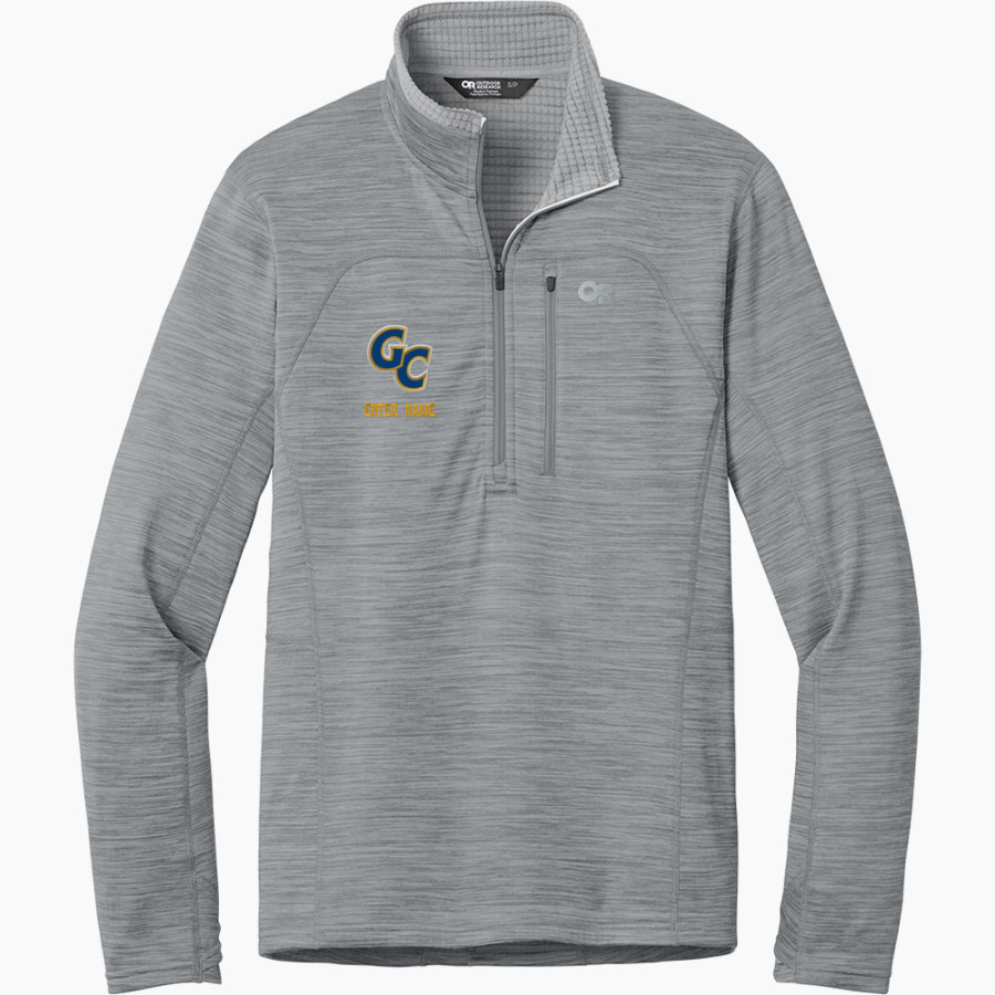 Greenfield Central Cougars Online Store <span class="pdp-name-mascot">Greenfield-Central Cougars</span> Outdoor Research Men's Tech Grid 1/4-Zip Fleece