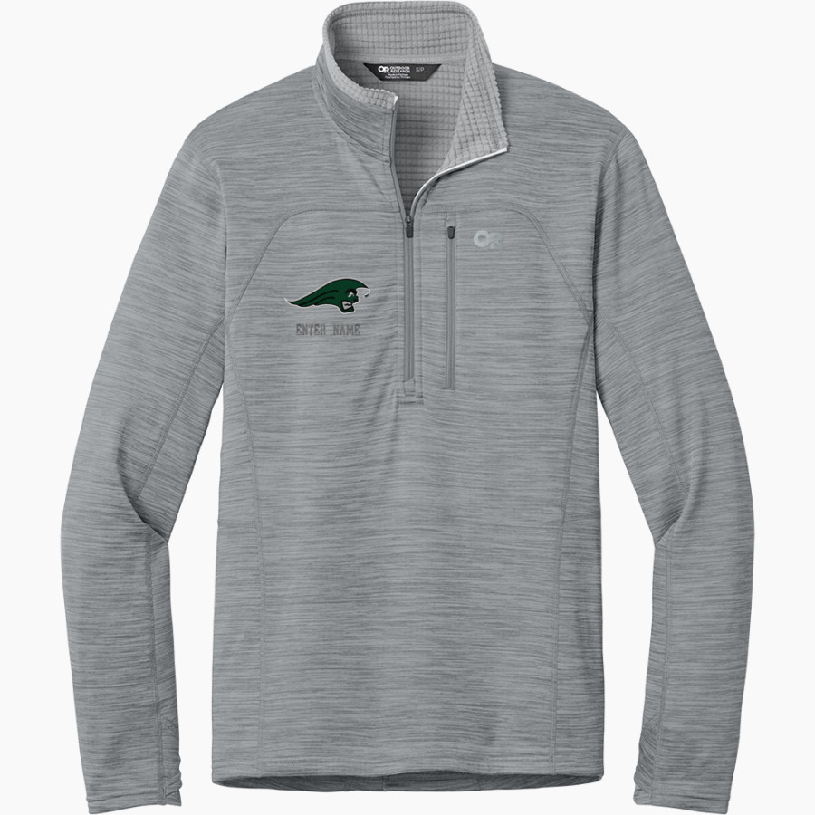 Greenville Green Wave official sideline store <span class="pdp-name-mascot">Greenville Green Wave</span> Outdoor Research Men's Tech Grid 1/4-Zip Fleece