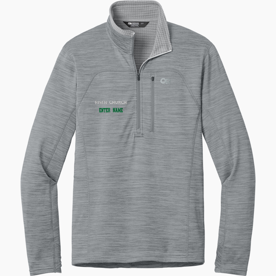 Risen Church <span class="pdp-name-mascot">Risen Church</span> Outdoor Research Men's Tech Grid 1/4-Zip Fleece