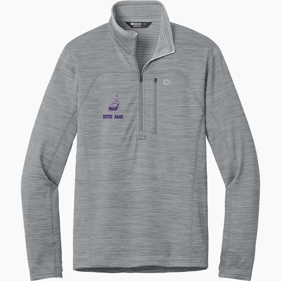 ZEELAND HIGH SCHOOL CLIPPERS <span class="pdp-name-mascot">ZEELAND CLIPPERS</span> Outdoor Research Men's Tech Grid 1/4-Zip Fleece