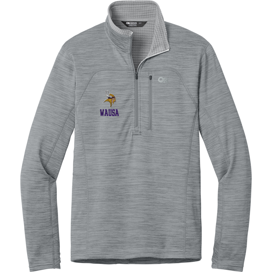 WAUSA HIGH SCHOOL VIKINGS <span class="pdp-name-mascot">WAUSA VIKINGS /LADY VIKINGS</span> Outdoor Research Men's Tech Grid 1/4-Zip Fleece