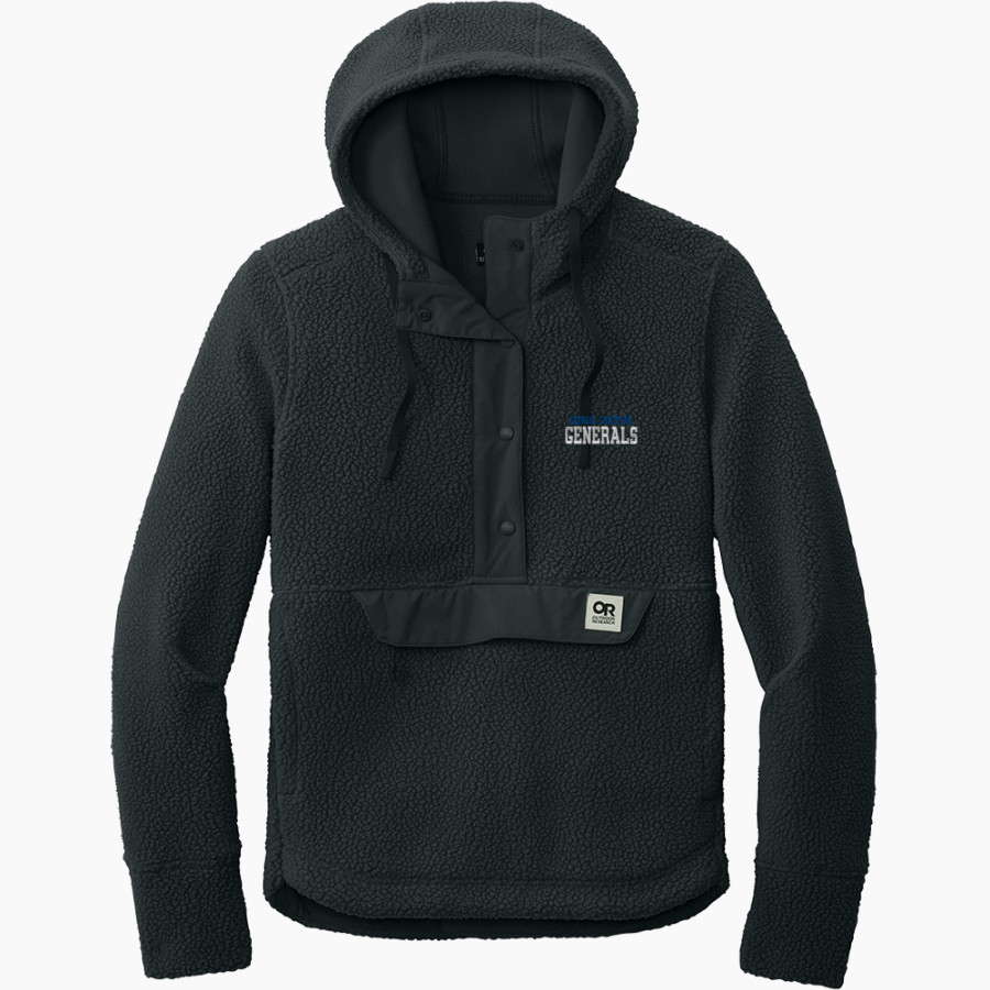 GEORGIA CHRISTIAN SCHOOL GENERALS Outdoor Research Women's Packwood Fleece Pullover Hoodie