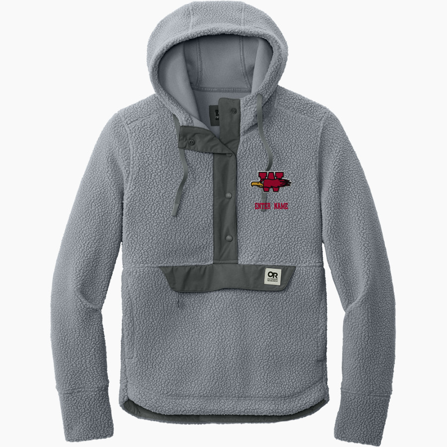 Wisconsin School For The Deaf Firebirds <span class="pdp-name-mascot">Wisconsin School For The Deaf Firebirds</span> Outdoor Research Women's Packwood Fleece Pullover Hoodie