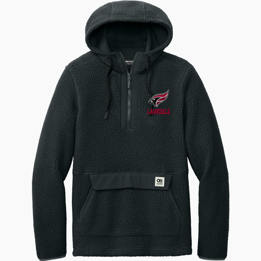 LAWNDALE HIGH SCHOOL CARDINALS Outdoor Research Men's Packwood Fleece Pullover Hoodie