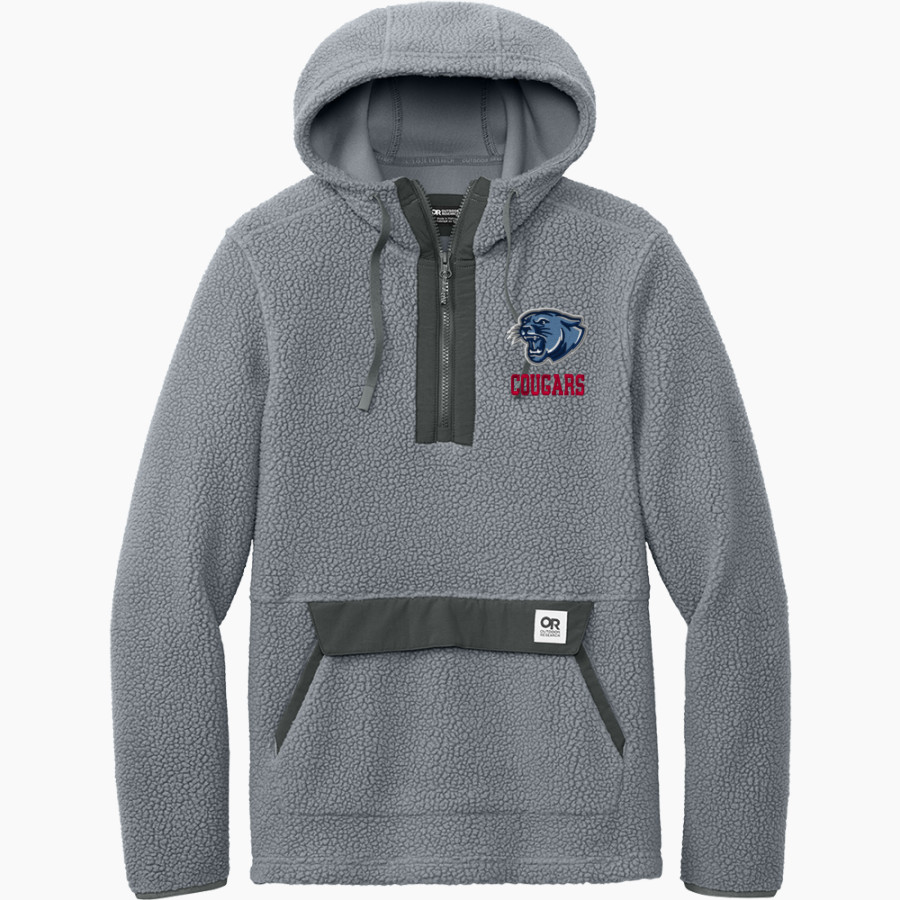 CROW HIGH SCHOOL Cougars Online Store <span class="pdp-name-mascot">CROW COUGARS</span> Outdoor Research Men's Packwood Fleece Pullover Hoodie