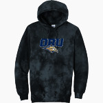Oral Roberts Golden Eagles <span class="pdp-name-mascot">Oral Roberts Golden Eagles</span> Port & Company Men's Crystal Tie-Dye Pullover Hoodie Front Thumbnail