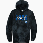Crow Tigers <span class="pdp-name-mascot">Crow Middle School Tigers</span> Port & Company Men's Crystal Tie-Dye Pullover Hoodie Front Thumbnail