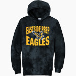 Eastside Prep Eagles Port & Company Men's Crystal Tie-Dye Pullover Hoodie Front Thumbnail