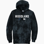Woodland Wildcats Port & Company Men's Crystal Tie-Dye Pullover Hoodie Front Thumbnail