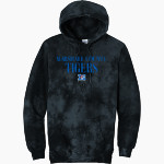 Marshall County Tigers <span class="pdp-name-mascot">Marshall County Tigers</span> Port & Company Men's Crystal Tie-Dye Pullover Hoodie Front Thumbnail