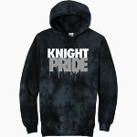Holy Rosary Academy Knights <span class="pdp-name-mascot">Holy Rosary Academy Knights</span> Port & Company Men's Crystal Tie-Dye Pullover Hoodie Front Thumbnail