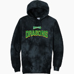WEST DAVIDSON HIGH SCHOOL DRAGONS Port & Company Men's Crystal Tie-Dye Pullover Hoodie Front Thumbnail