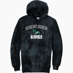 Jeremy Ranch Hawks <span class="pdp-name-mascot">Jeremy Ranch Elementary Hawks</span> Port & Company Men's Crystal Tie-Dye Pullover Hoodie Front Thumbnail