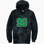 WOODINVILLE HIGH SCHOOL FALCONS <span class="pdp-name-mascot">WOODINVILLE FALCONS</span> Port & Company Men's Crystal Tie-Dye Pullover Hoodie Front Thumbnail
