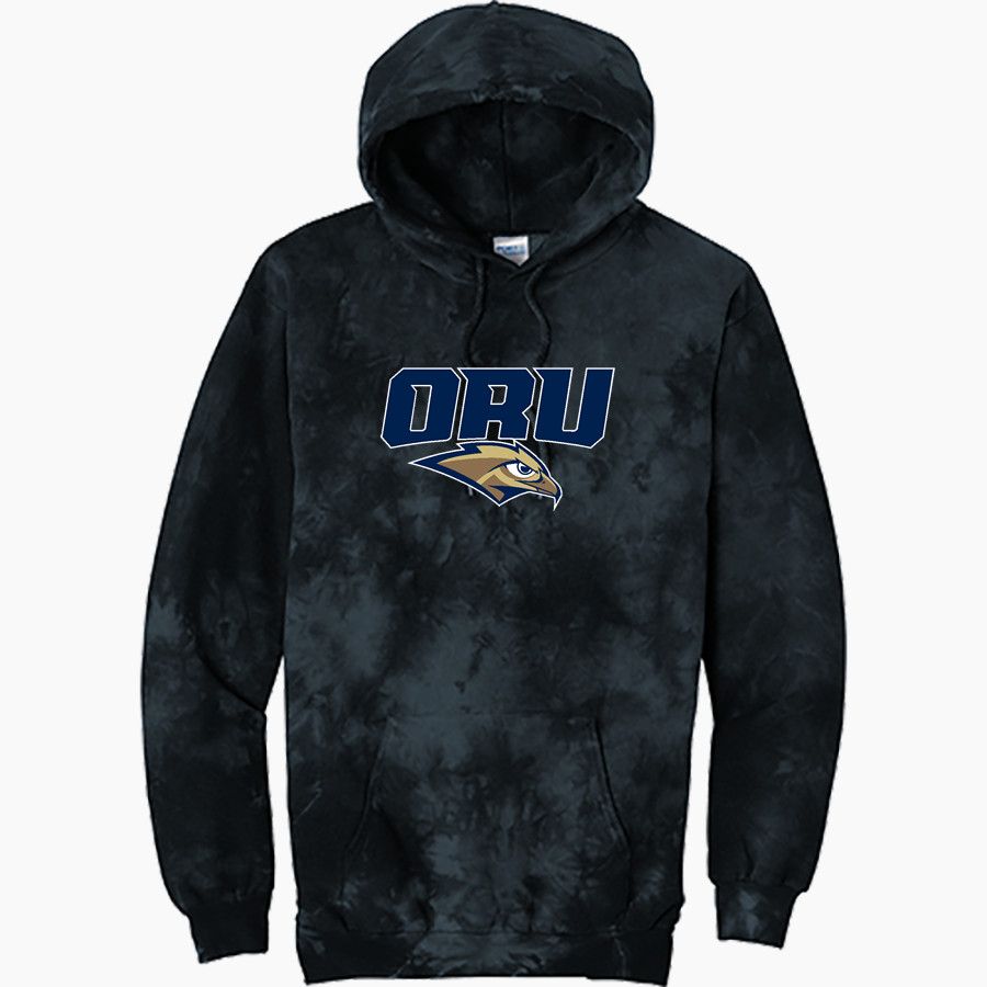 Oral Roberts Golden Eagles <span class="pdp-name-mascot">Oral Roberts Golden Eagles</span> Port & Company Men's Crystal Tie-Dye Pullover Hoodie