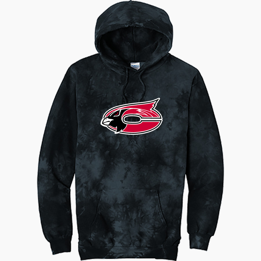 CHADWICK HIGH SCHOOL CARDINALS <span class="pdp-name-mascot">CHADWICK CARDINALS</span> Port & Company Men's Crystal Tie-Dye Pullover Hoodie