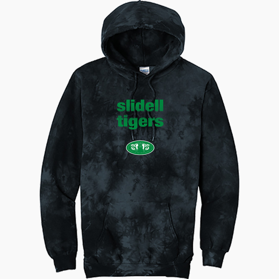 SLIDELL HIGH SCHOOL TIGERS <span class="pdp-name-mascot">SLIDELL TIGERS</span> Port & Company Men's Crystal Tie-Dye Pullover Hoodie