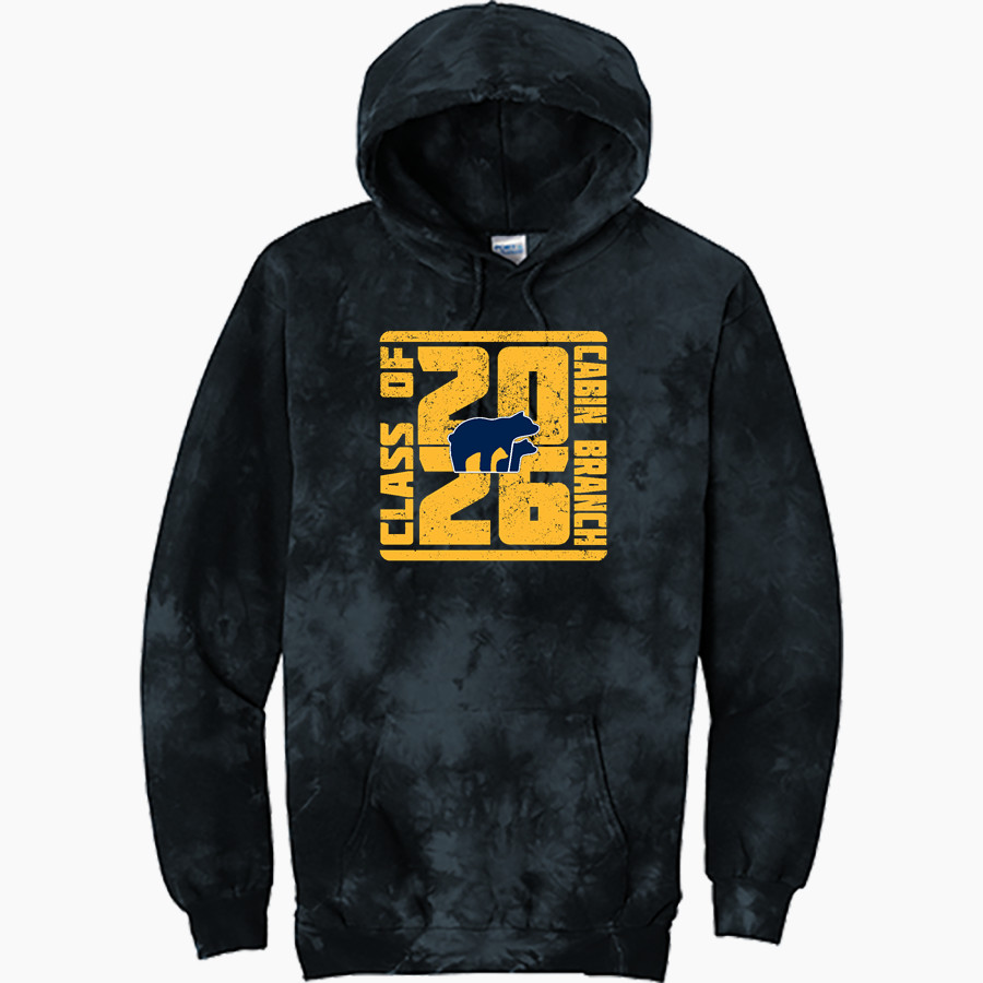 Cabin Branch Bears Port & Company Men's Crystal Tie-Dye Pullover Hoodie