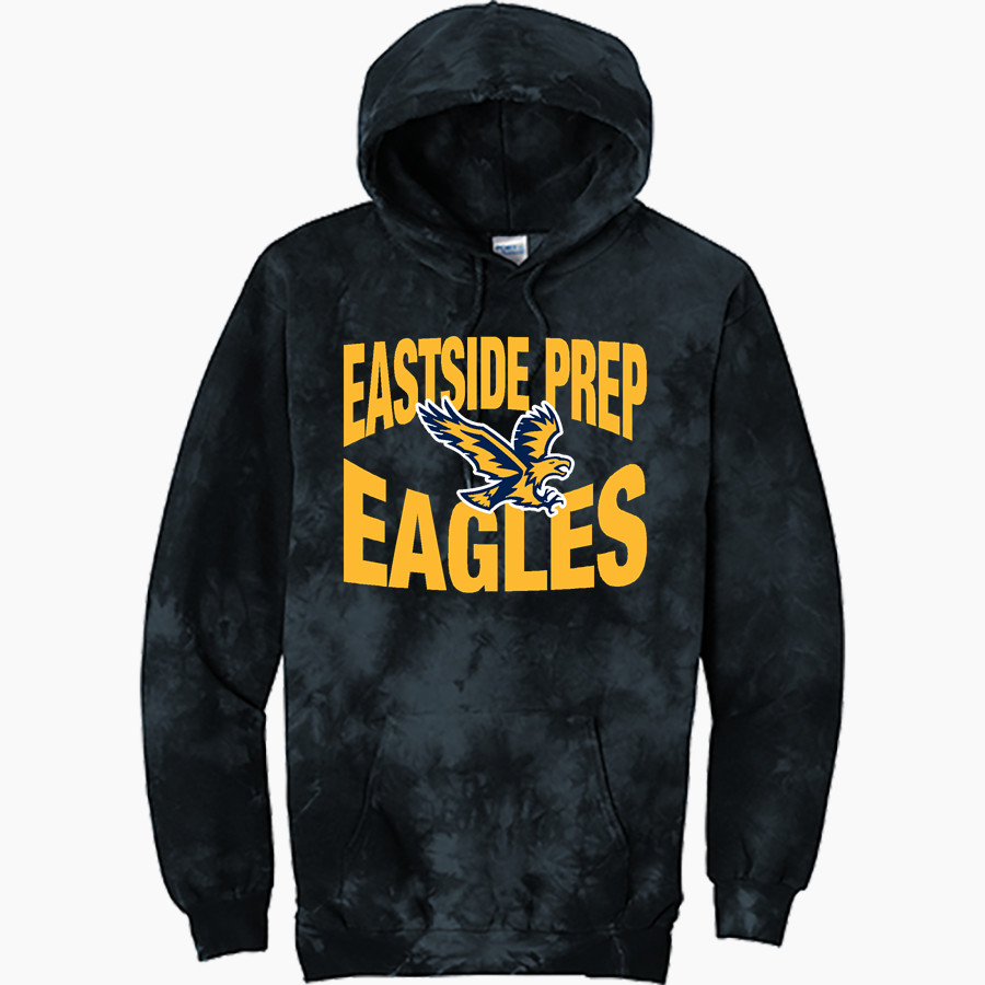 Eastside Prep Eagles Port & Company Men's Crystal Tie-Dye Pullover Hoodie