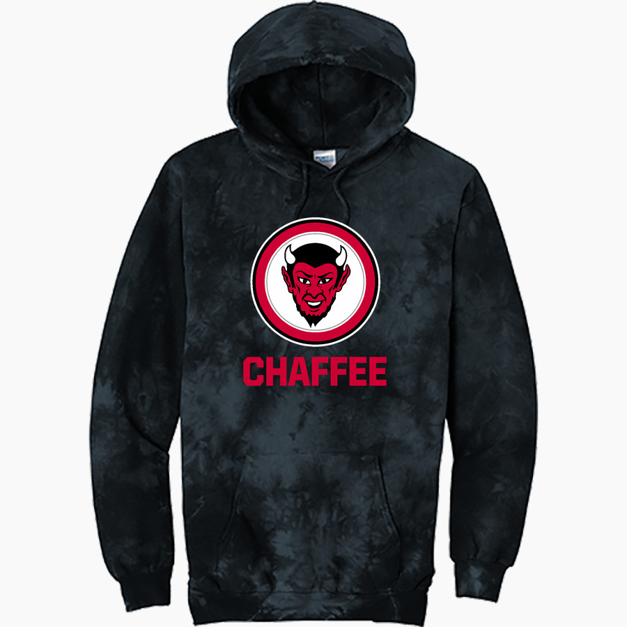 Chaffee Red Devils <span class="pdp-name-mascot">Chaffee Schools Red Devils</span> Port & Company Men's Crystal Tie-Dye Pullover Hoodie