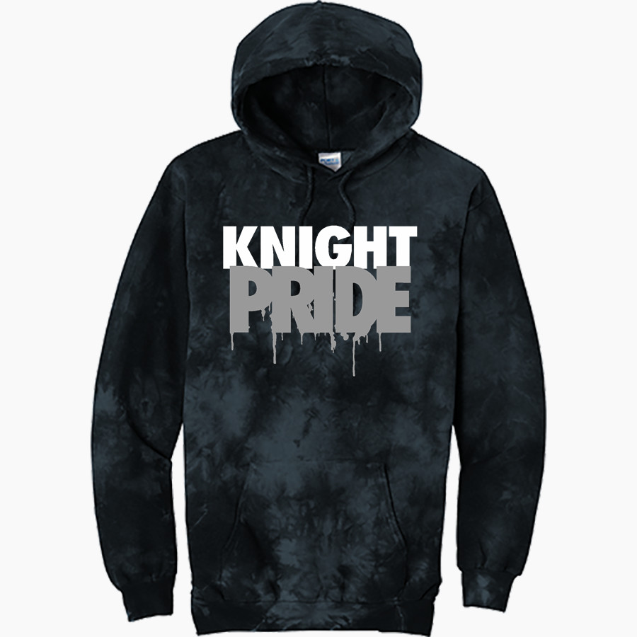 Holy Rosary Academy Knights <span class="pdp-name-mascot">Holy Rosary Academy Knights</span> Port & Company Men's Crystal Tie-Dye Pullover Hoodie