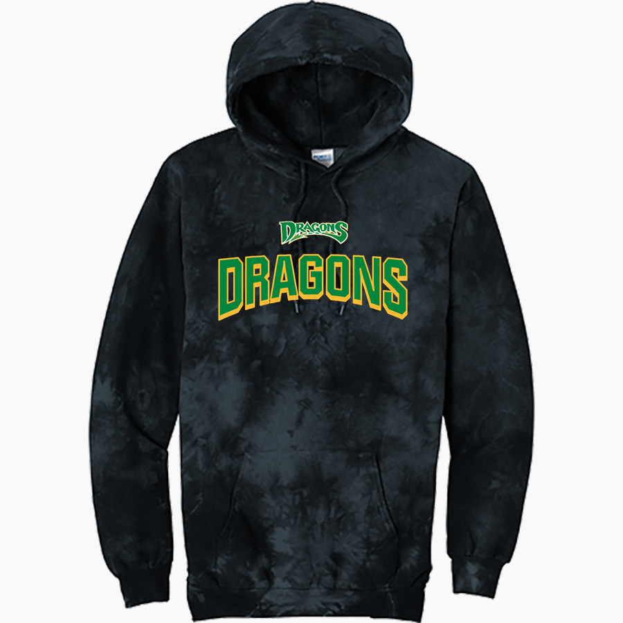WEST DAVIDSON HIGH SCHOOL DRAGONS Port & Company Men's Crystal Tie-Dye Pullover Hoodie