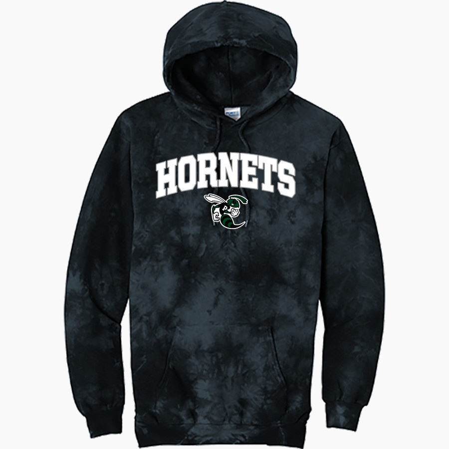 PROCTOR ACADEMY HORNETS <span class="pdp-name-mascot">PROCTOR ACADEMY HORNETS</span> Port & Company Men's Crystal Tie-Dye Pullover Hoodie