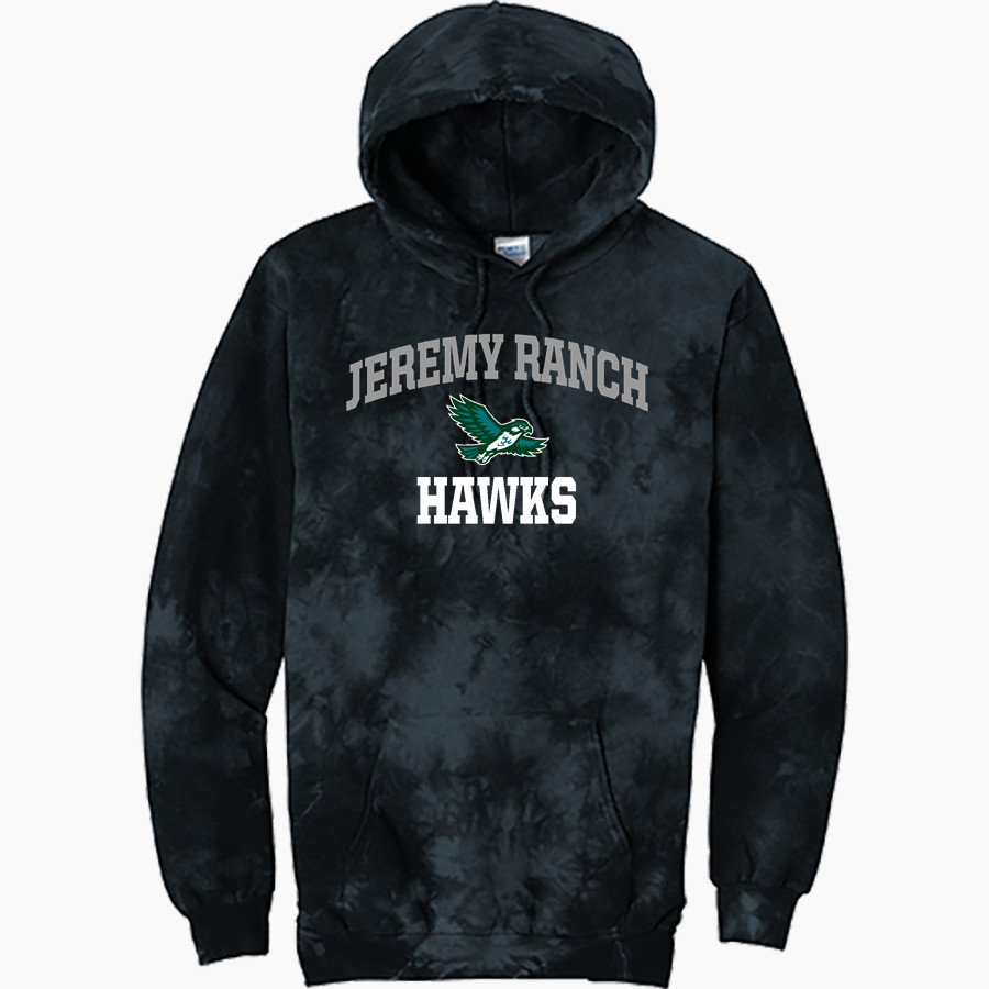 Jeremy Ranch Hawks <span class="pdp-name-mascot">Jeremy Ranch Elementary Hawks</span> Port & Company Men's Crystal Tie-Dye Pullover Hoodie