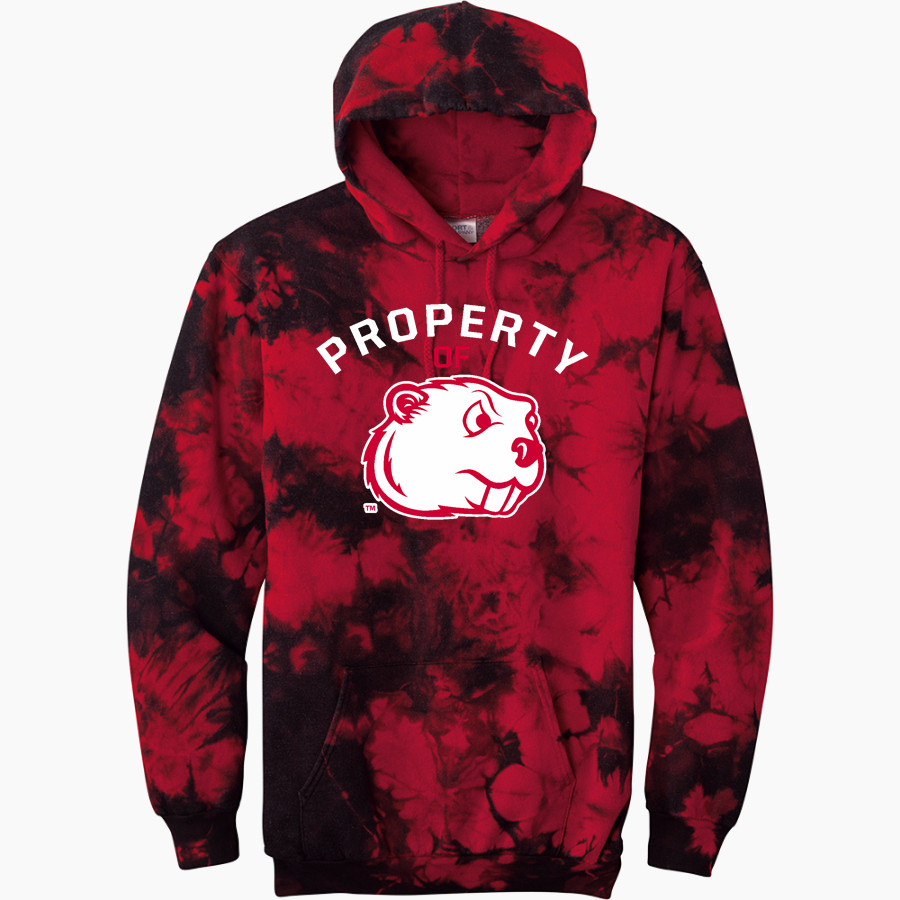 Minot State Beavers <span class="pdp-name-mascot">Minot State Beavers</span> Port & Company Men's Crystal Tie-Dye Pullover Hoodie