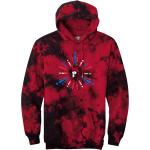 Dodd Spartans <span class="pdp-name-mascot">Dodd Middle School Spartans</span> Port & Company Men's Crystal Tie-Dye Pullover Hoodie Front Thumbnail