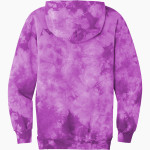 MEADOWBROOK ACADEMY MUSTANGS Port & Company Men's Crystal Tie-Dye Pullover Hoodie Back Thumbnail