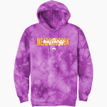 MEADOWBROOK ACADEMY MUSTANGS Port & Company Men's Crystal Tie-Dye Pullover Hoodie Front Thumbnail