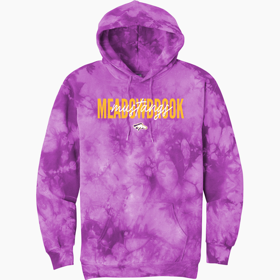 MEADOWBROOK ACADEMY MUSTANGS Port & Company Men's Crystal Tie-Dye Pullover Hoodie