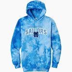 MONA SHORES PUBLIC SCHOOLS <span class="pdp-name-mascot">MONA SHORES SAILORS</span> Port & Company Men's Crystal Tie-Dye Pullover Hoodie Front Thumbnail