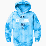 ALL SAINTS CATHOLIC HIGH SCHOOL COUGARS Port & Company Youth Crystal Tie-Dye Pullover Hoodie Front Thumbnail