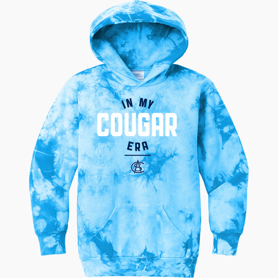 ALL SAINTS CATHOLIC HIGH SCHOOL COUGARS Port & Company Youth Crystal Tie-Dye Pullover Hoodie