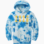 EAST NOBLE HIGH SCHOOL KNIGHTS <span class="pdp-name-mascot">EAST NOBLE KNIGHTS</span> Port & Company Youth Crystal Tie-Dye Pullover Hoodie Front Thumbnail