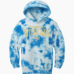 WATERFORD HIGH SCHOOL WILDCATS <span class="pdp-name-mascot">WATERFORD WILDCATS</span> Port & Company Youth Crystal Tie-Dye Pullover Hoodie Front Thumbnail