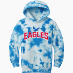 Olentangy Hyatts Eagles <span class="pdp-name-mascot">Olentangy Hyatts Eagles</span> Port & Company Youth Crystal Tie-Dye Pullover Hoodie Front Thumbnail
