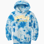 Magellan International School The Online Store Port & Company Youth Crystal Tie-Dye Pullover Hoodie Front Thumbnail