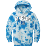 MANCOS HIGH SCHOOL BLUEJAYS <span class="pdp-name-mascot">MANCOS BLUEJAYS</span> Port & Company Youth Crystal Tie-Dye Pullover Hoodie Front Thumbnail