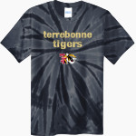 TERREBONNE HIGH SCHOOL TIGERS <span class="pdp-name-mascot">TERREBONNE TIGERS</span> Port & Company Men's Tie-Dye T-Shirt Front Thumbnail