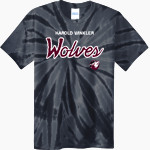Harold Winkler Wolves <span class="pdp-name-mascot">Harold Winkler Wolves</span> Port & Company Men's Tie-Dye T-Shirt Front Thumbnail